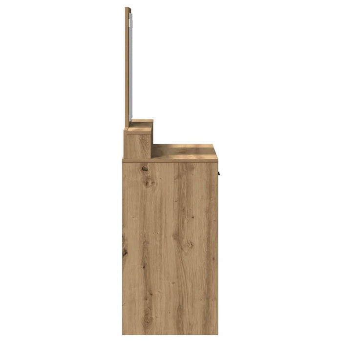 Masă de Machiaj Stejar Artizanal 79 x 41 x 140 cm Lemn compozit - WALTI WALTI