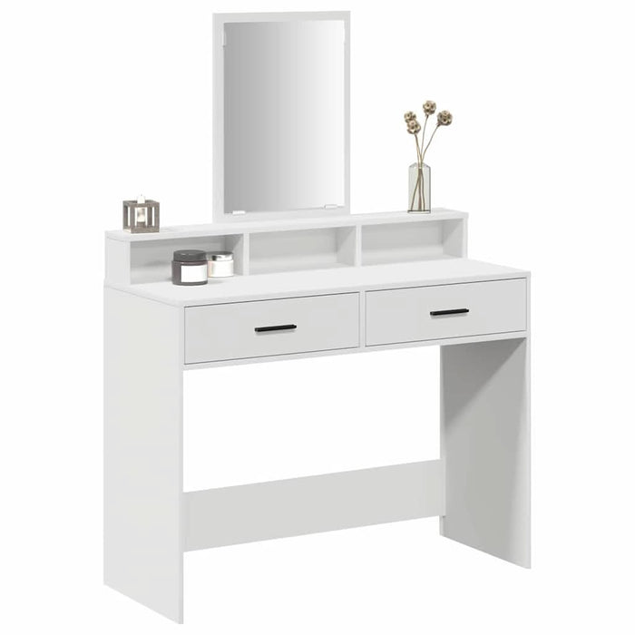 Masă de Machiaj cu sertar Alb 100 x 41 x 140 cm Lemn compozit - WALTI WALTI