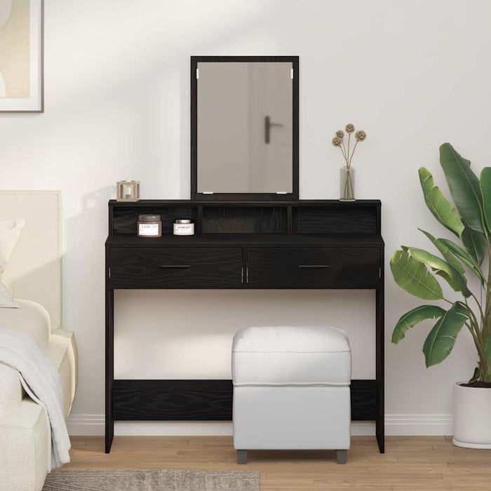 Masă de Machiaj Stejar Negru 100 x 41 x 140 cm Lemn compozit - WALTI WALTI