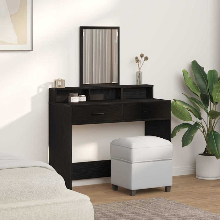 Masă de Machiaj Stejar Negru 100 x 41 x 140 cm Lemn compozit - WALTI WALTI