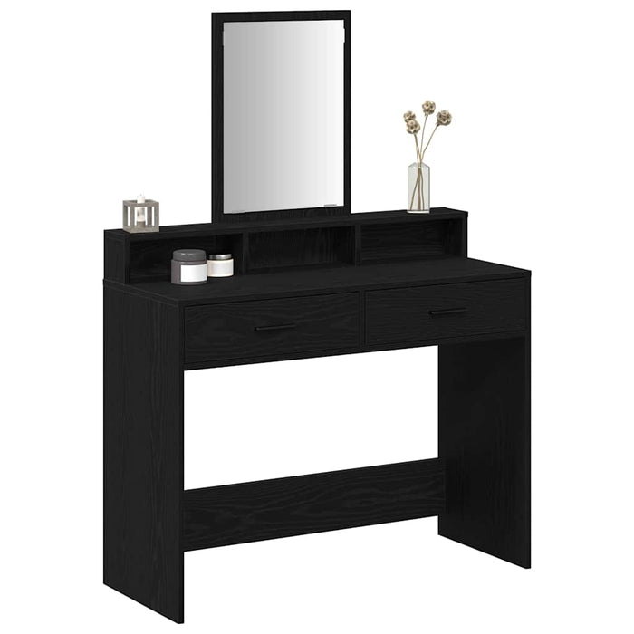 Masă de Machiaj Stejar Negru 100 x 41 x 140 cm Lemn compozit - WALTI WALTI