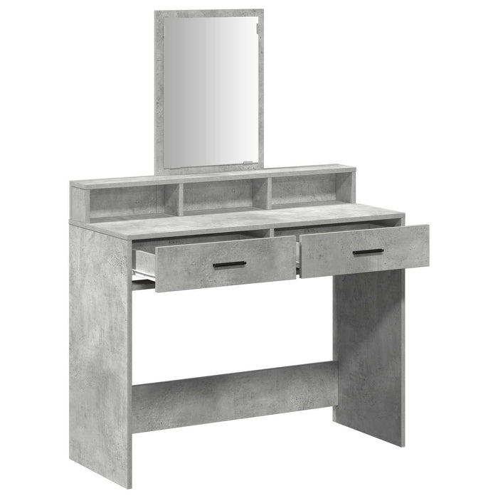 Masă de Machiaj Gri din beton 100 x 41 x 140 cm Lemn compozit - WALTI WALTI