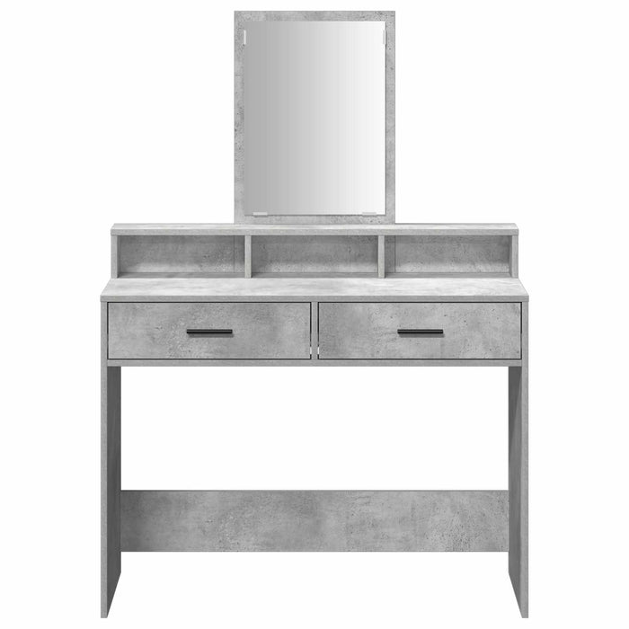 Masă de Machiaj Gri din beton 100 x 41 x 140 cm Lemn compozit - WALTI WALTI