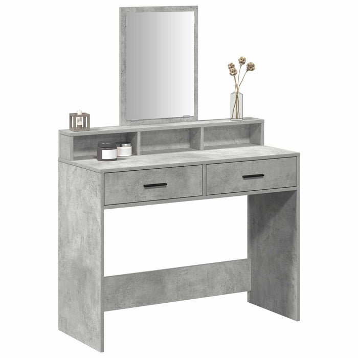 Masă de Machiaj Gri din beton 100 x 41 x 140 cm Lemn compozit - WALTI WALTI