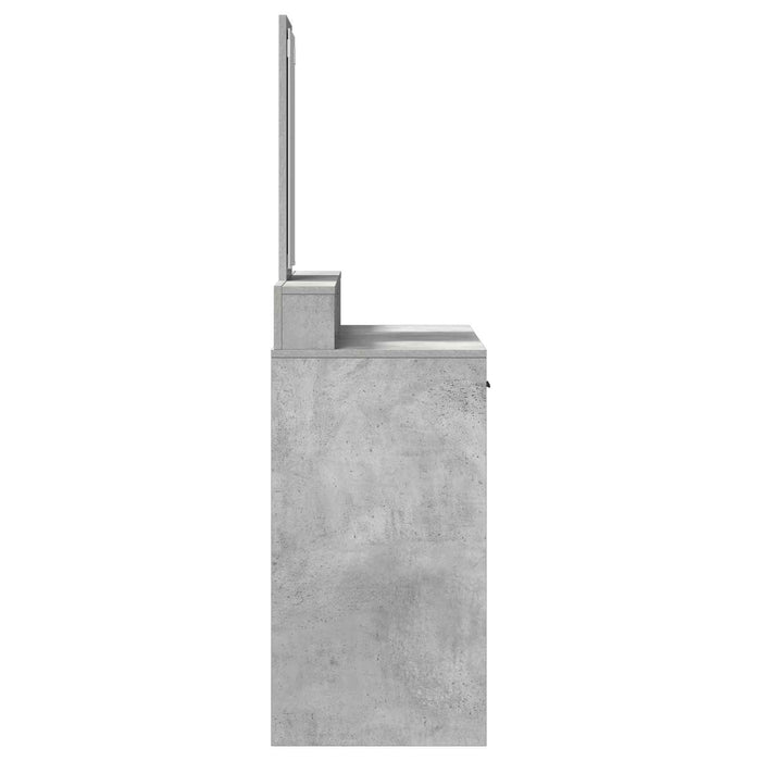 Masă de Machiaj Gri din beton 100 x 41 x 140 cm Lemn compozit - WALTI WALTI