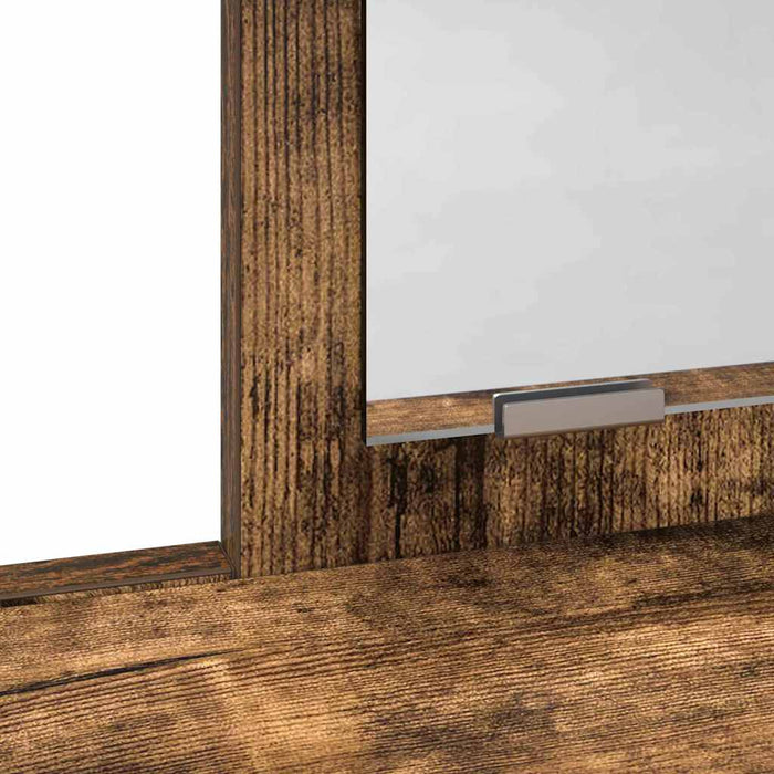 Masă de Machiaj Stejar fumuriu 100 x 41 x 140 cm Lemn compozit - WALTI WALTI