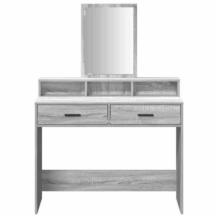Masă de Machiaj Gri Sonoma 100 x 41 x 140 cm Lemn compozit - WALTI WALTI