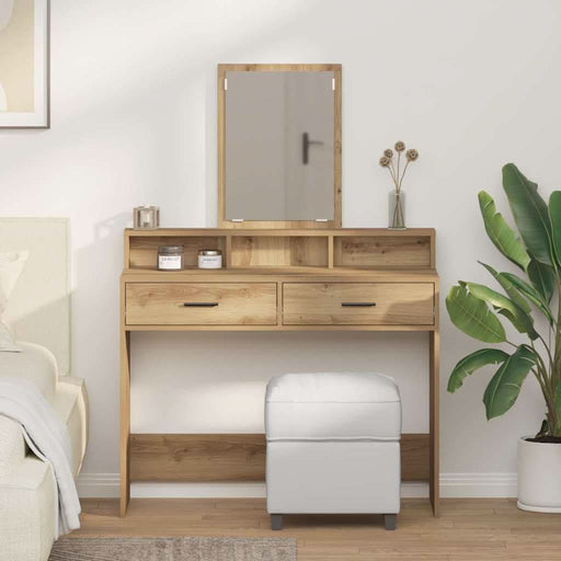 Masă de Machiaj cu sertar Stejar Artizanal 100 x 41 x 140 cm - WALTI WALTI
