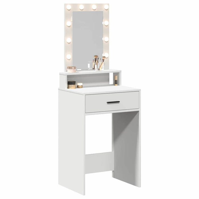 Masă de Machiaj cu sertar Alb 50 x 41 x 140 cm Lemn compozit - WALTI WALTI