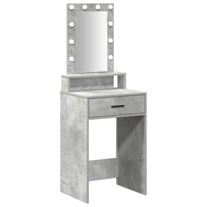 Masă de Machiaj cu sertar Gri 50 x 41 x 140 cm Lemn compozit - WALTI WALTI
