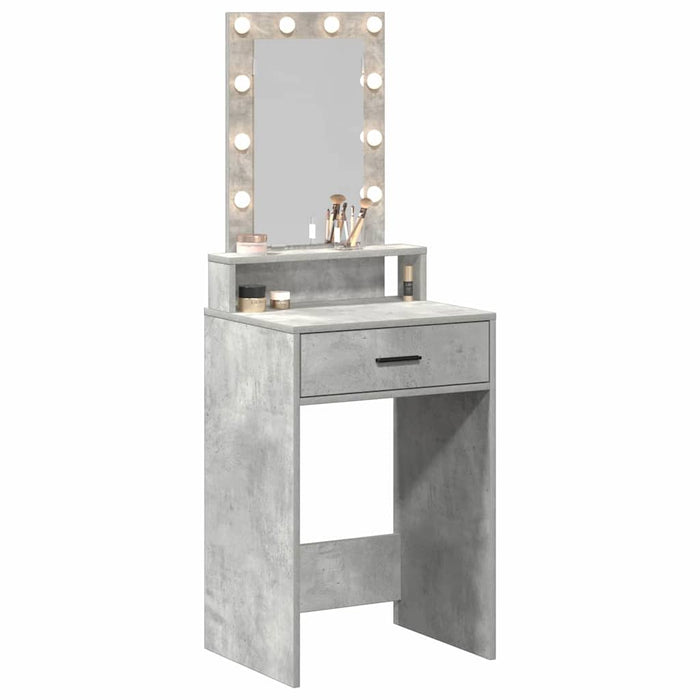Masă de Machiaj cu sertar Gri 50 x 41 x 140 cm Lemn compozit - WALTI WALTI
