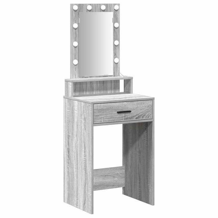Masă de Machiaj cu sertar Gri 50 x 41 x 140 cm Lemn compozit - WALTI WALTI