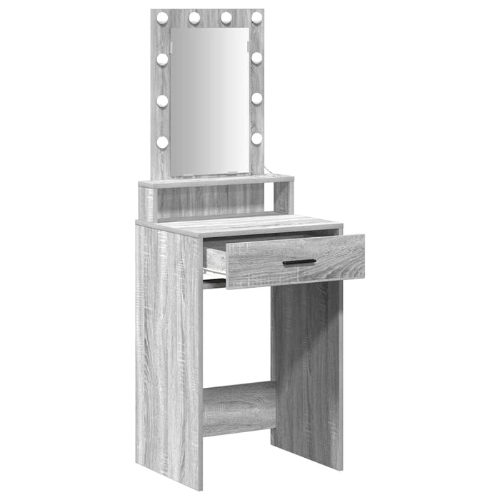 Masă de Machiaj cu sertar Gri 50 x 41 x 140 cm Lemn compozit - WALTI WALTI