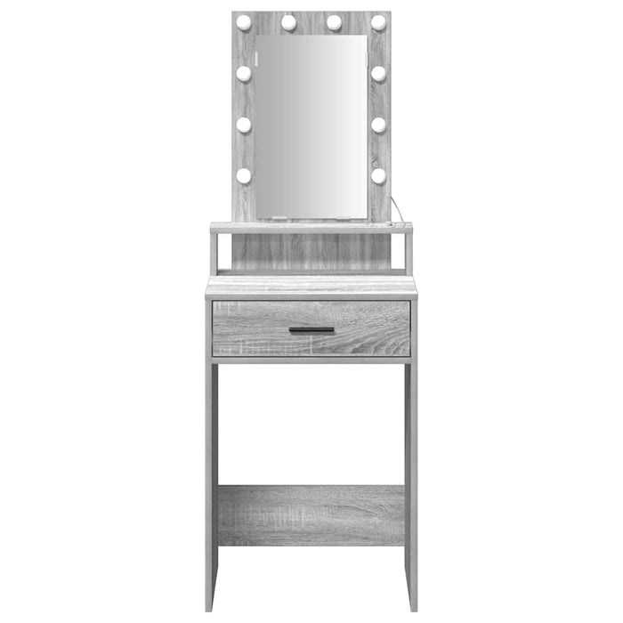 Masă de Machiaj cu sertar Gri 50 x 41 x 140 cm Lemn compozit - WALTI WALTI