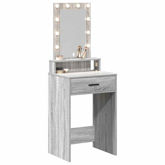Masă de Machiaj cu sertar Gri 50 x 41 x 140 cm Lemn compozit - WALTI WALTI