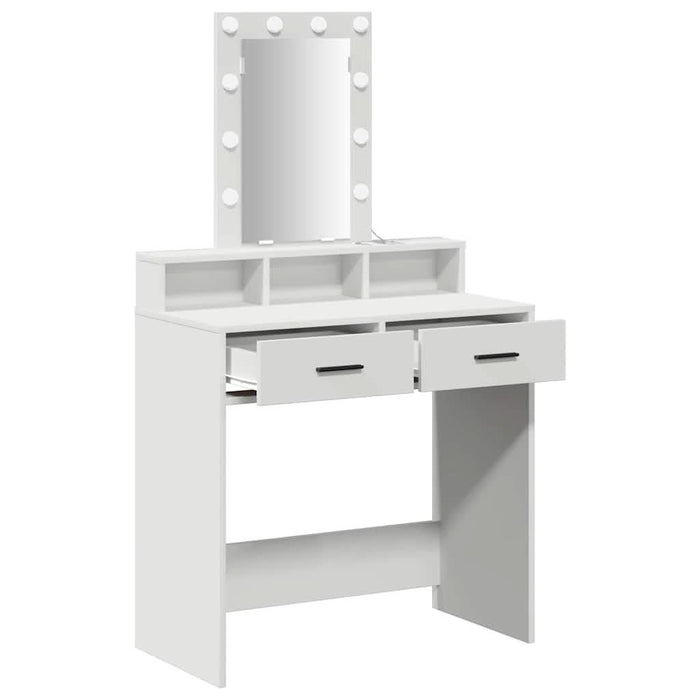 Masă de Machiaj cu sertar Alb 79 x 41 x 140 cm Lemn compozit - WALTI WALTI