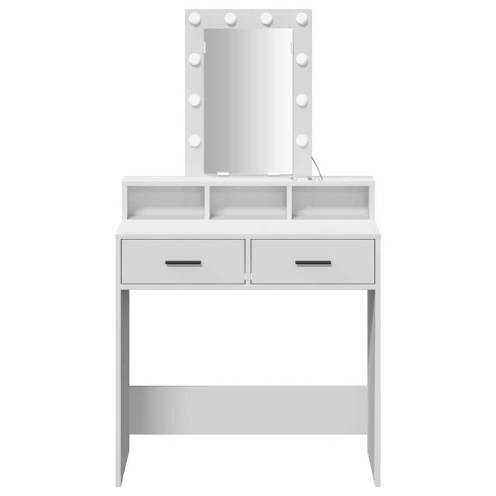 Masă de Machiaj cu sertar Alb 79 x 41 x 140 cm Lemn compozit - WALTI WALTI