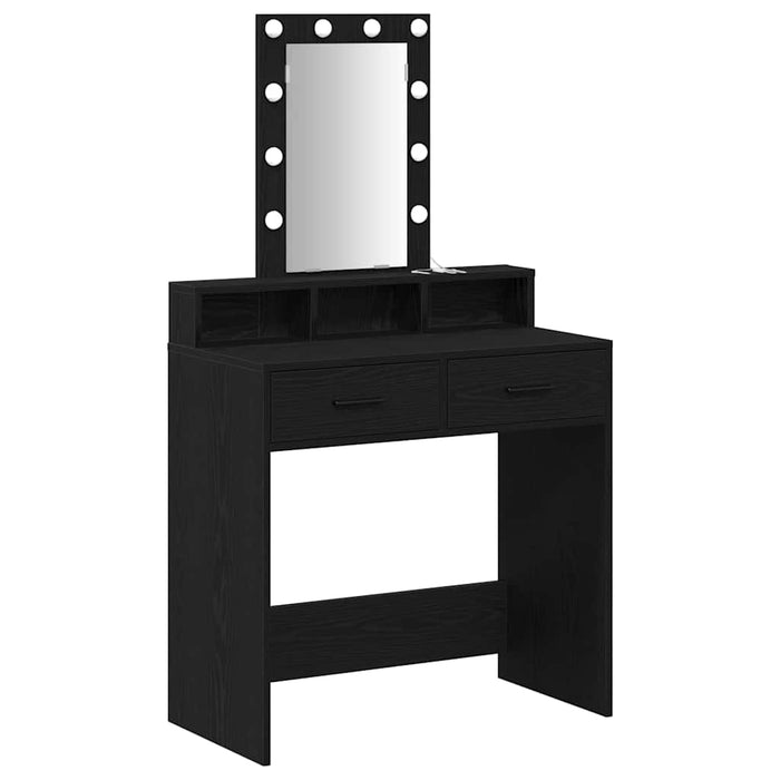 Masă de Machiaj cu sertar Negru 79 x 41 x 140 cm Lemn compozit - WALTI WALTI