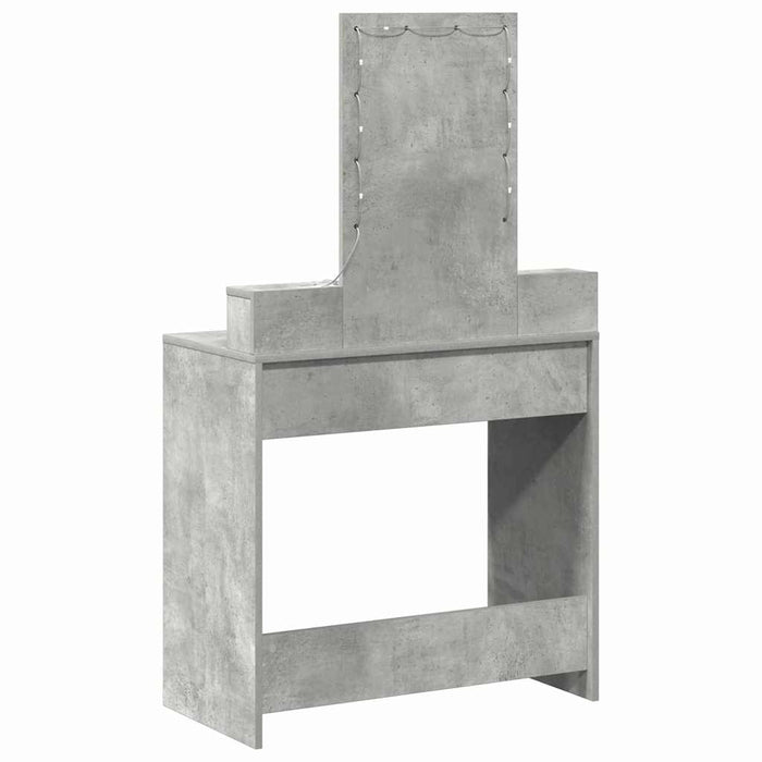 Masă de Machiaj cu sertar Gri 79 x 41 x 140 cm Lemn compozit - WALTI WALTI