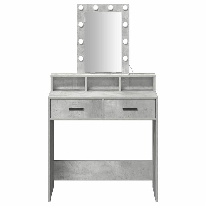 Masă de Machiaj cu sertar Gri 79 x 41 x 140 cm Lemn compozit - WALTI WALTI