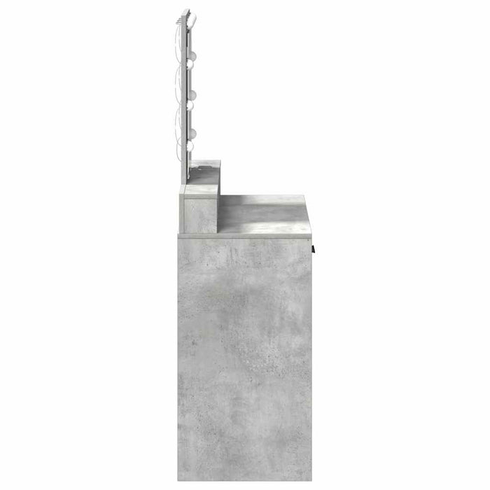 Masă de Machiaj cu sertar Gri 79 x 41 x 140 cm Lemn compozit - WALTI WALTI
