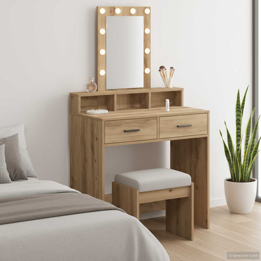 Masă de Machiaj cu sertar Maro 79 x 41 x 140 cm Lemn compozit - WALTI WALTI