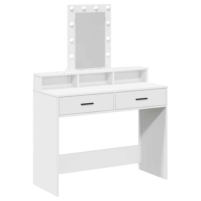 Masă de Machiaj cu sertar Alb 100 x 41 x 140 cm Lemn compozit - WALTI WALTI