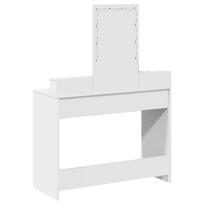 Masă de Machiaj cu sertar Alb 100 x 41 x 140 cm Lemn compozit - WALTI WALTI