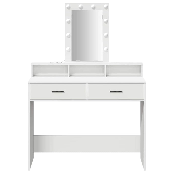 Masă de Machiaj cu sertar Alb 100 x 41 x 140 cm Lemn compozit - WALTI WALTI