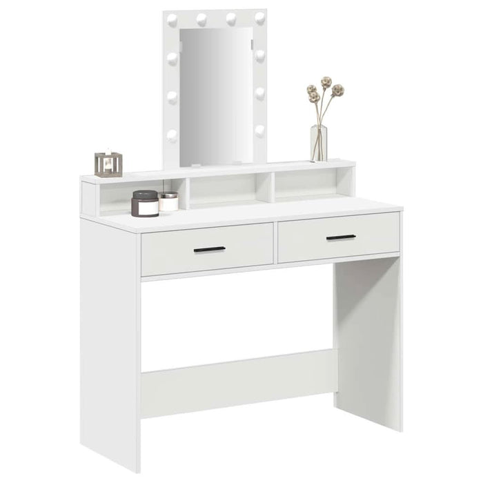 Masă de Machiaj cu sertar Alb 100 x 41 x 140 cm Lemn compozit - WALTI WALTI
