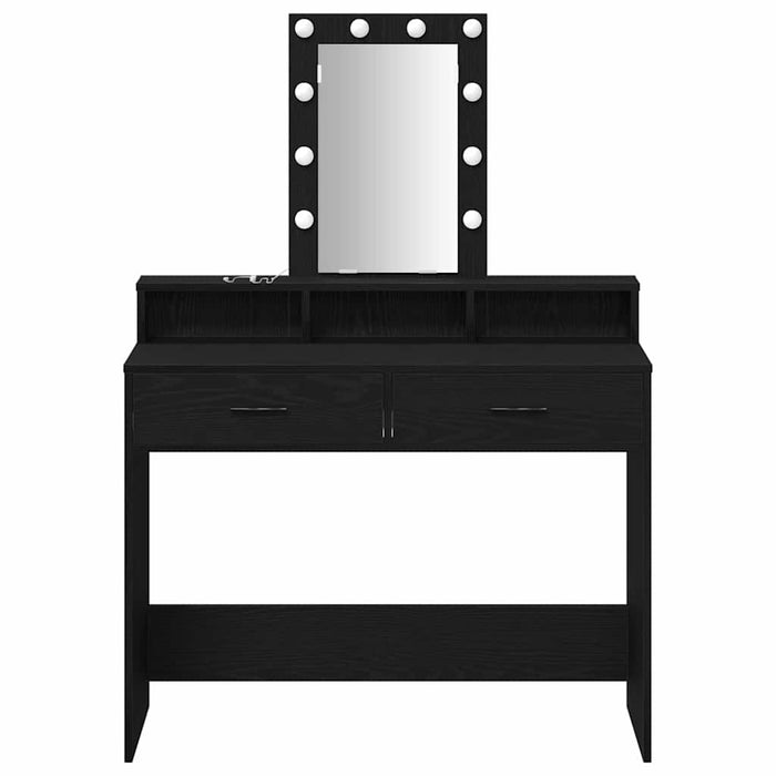 Masă de Machiaj cu sertar Negru 100 x 41 x 140 cm Lemn compozit - WALTI WALTI