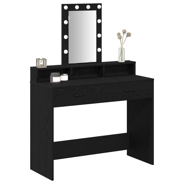 Masă de Machiaj cu sertar Negru 100 x 41 x 140 cm Lemn compozit - WALTI WALTI