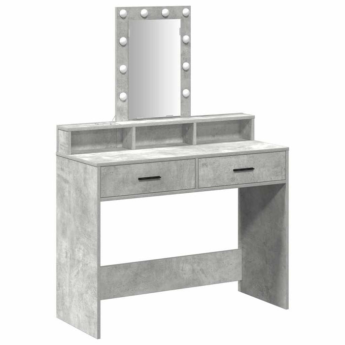 Masă de Machiaj cu sertar Gri 100 x 41 x 140 cm Lemn compozit - WALTI WALTI