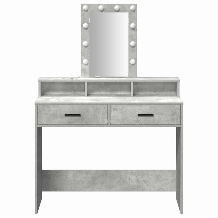 Masă de Machiaj cu sertar Gri 100 x 41 x 140 cm Lemn compozit - WALTI WALTI