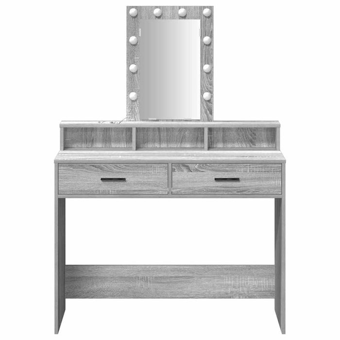 Masă de Machiaj cu sertar Gri 100 x 41 x 140 cm Lemn compozit - WALTI WALTI