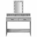 Masă de Machiaj cu sertar Gri 100 x 41 x 140 cm Lemn compozit - WALTI WALTI