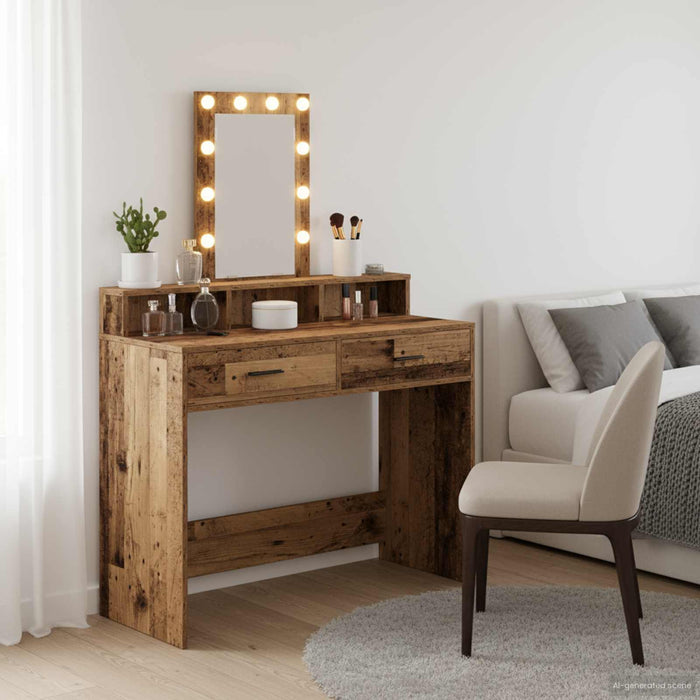 Masă de Machiaj cu sertar Maro 100 x 41 x 140 cm Lemn compozit - WALTI WALTI