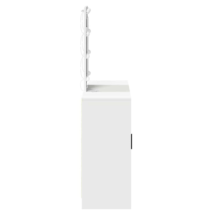 Masă de Machiaj cu ușă Alb 102 x 33 x 135 cm Lemn compozit - WALTI WALTI