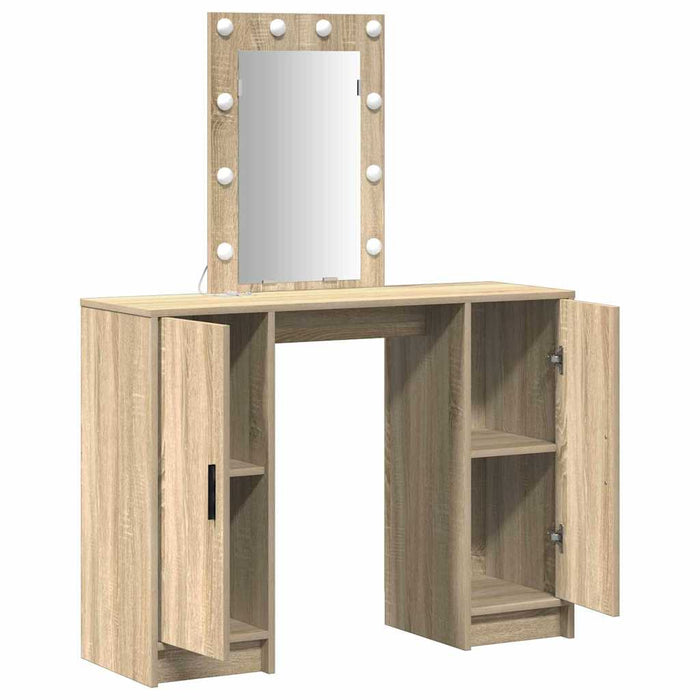 Masă de Machiaj cu ușă Maro 102 x 33 x 135 cm Lemn compozit - WALTI WALTI