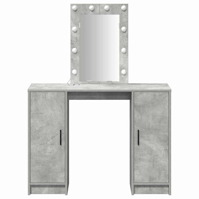 Masă de Machiaj Gri deschis 102 x 33 x 135 cm Lemn compozit - WALTI WALTI