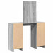 Masă de Machiaj cu ușă Gri 102 x 33 x 135 cm Lemn compozit - WALTI WALTI