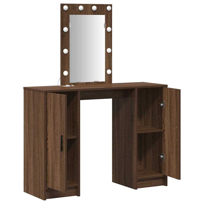 Masă de Machiaj cu ușă Maro 102 x 33 x 135 cm Lemn compozit - WALTI WALTI