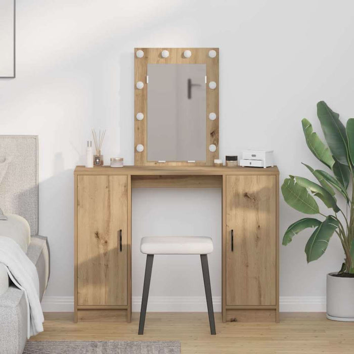 Masă de Machiaj cu ușă Maro 102 x 33 x 135 cm Lemn compozit - WALTI WALTI