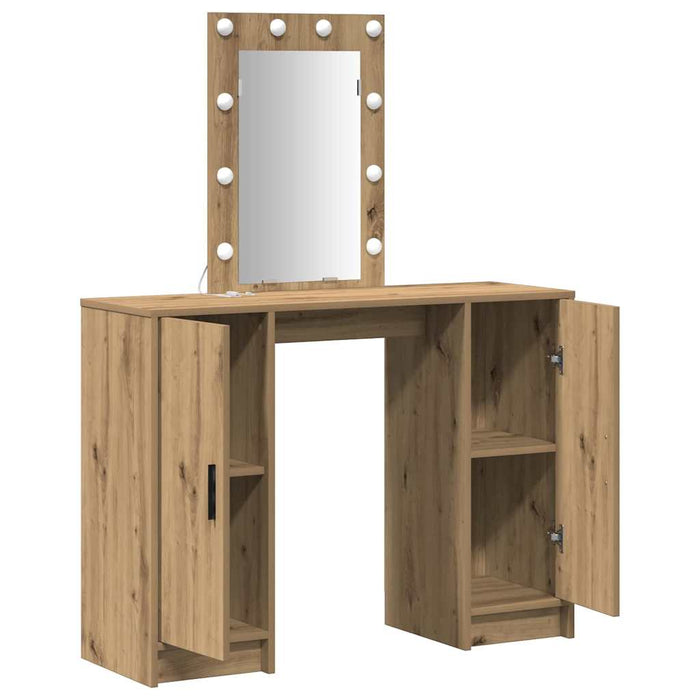 Masă de Machiaj cu ușă Maro 102 x 33 x 135 cm Lemn compozit - WALTI WALTI