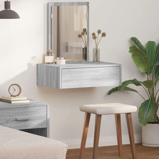 Masă de Machiaj cu sertar Gri 60 x 40 x 70 cm Lemn compozit - WALTI WALTI