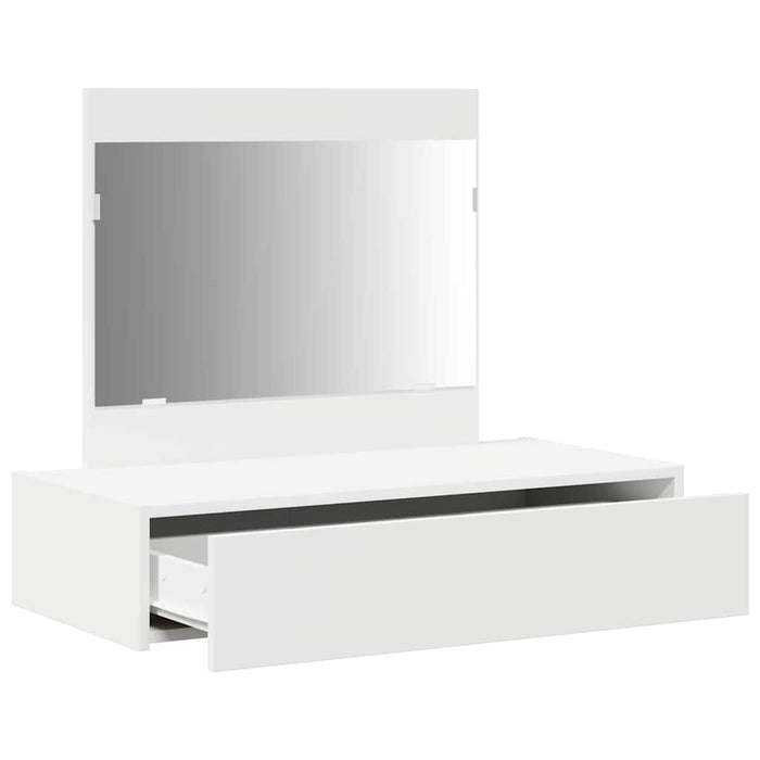 Masă de Machiaj cu sertar Alb 83 x 40 x 70 cm Lemn compozit - WALTI WALTI