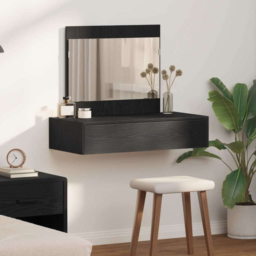 Masă de Machiaj cu sertar Negru 83 x 40 x 70 cm Lemn compozit - WALTI WALTI