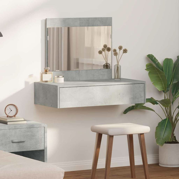 Masă de Machiaj cu sertar Gri 83 x 40 x 70 cm Lemn compozit - WALTI WALTI