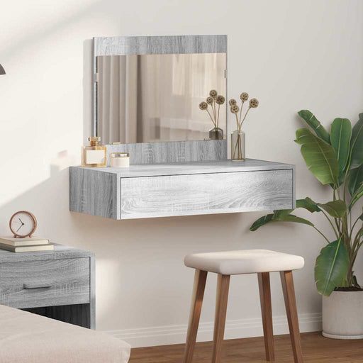 Masă de Machiaj cu sertar Gri 83 x 40 x 70 cm Lemn compozit - WALTI WALTI