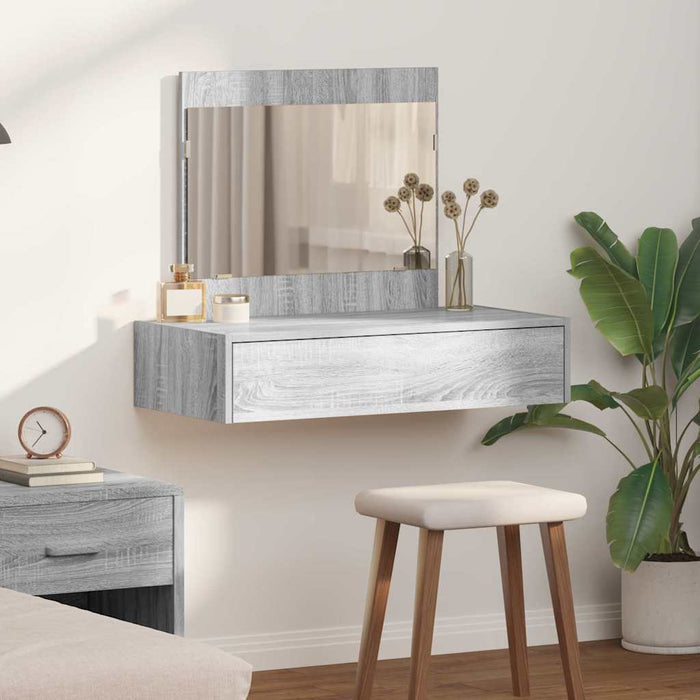 Masă de Machiaj cu sertar Gri 83 x 40 x 70 cm Lemn compozit - WALTI WALTI